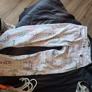 Pink+Dolphin demin pants.